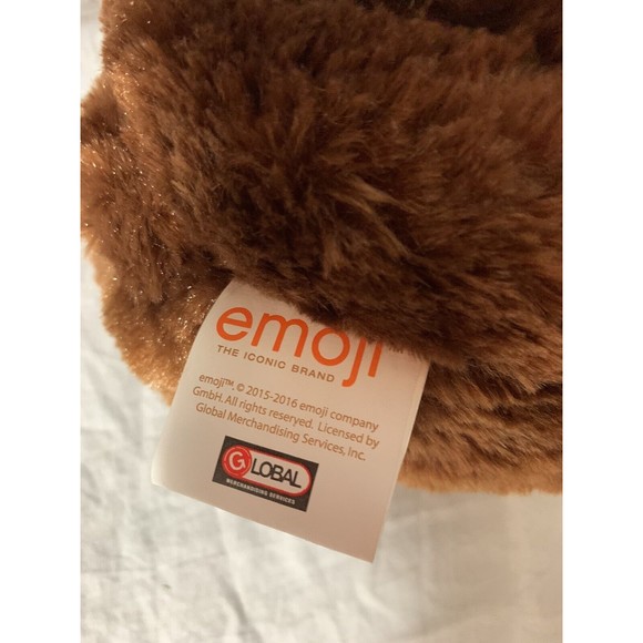 Emoji Pooh Ice Cream Plush Piggy Money Bank Fluffy Soft Smiling 8” Tall - Picture 2 of 5